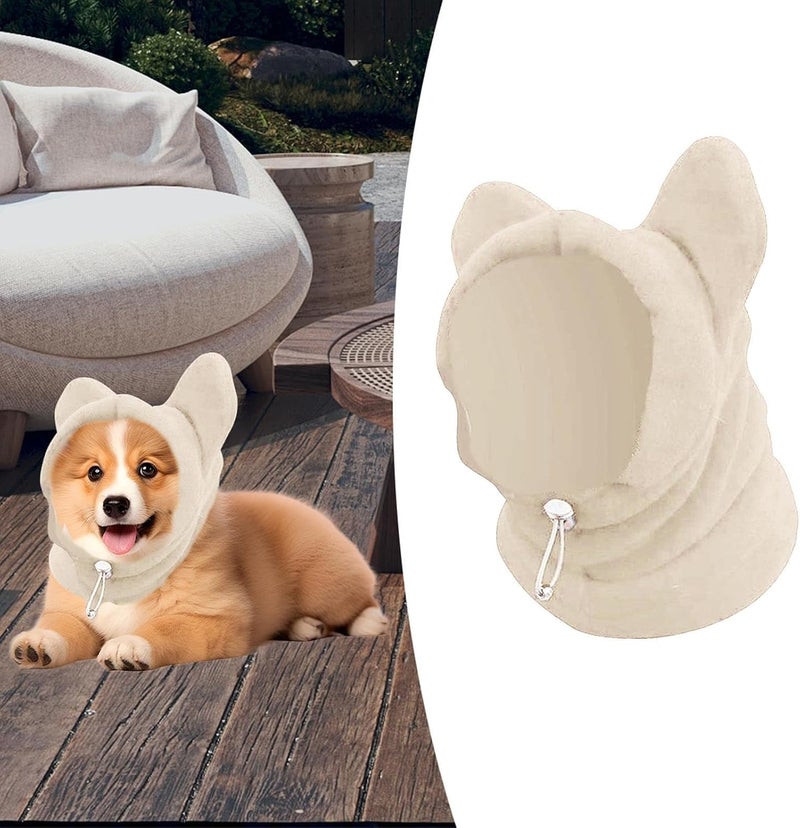 Leefasy Dog Winter Hat Dogs Ears Cover Thickened Soft Earmuffs Ears Wrap for Puppy Pets Small, Medium, Large Dogs Small Animal Camping, S - Image 4